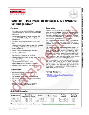 FAN5110MX datasheet  